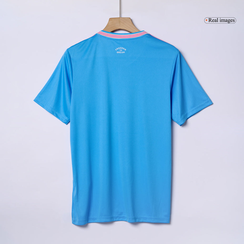 Maillot de football Messi #10 Inter Miami Third extérieur 2025 Bleu