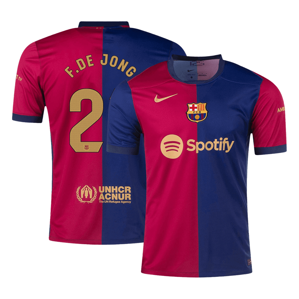 Maillot de football F.DE JONG #21 Barcelone Domicile 2024/25