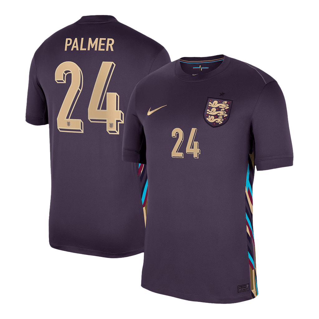 Kits de fútbol PALMER #24 Camiseta de fútbol de visitante de Inglaterra Eurocopa 2024