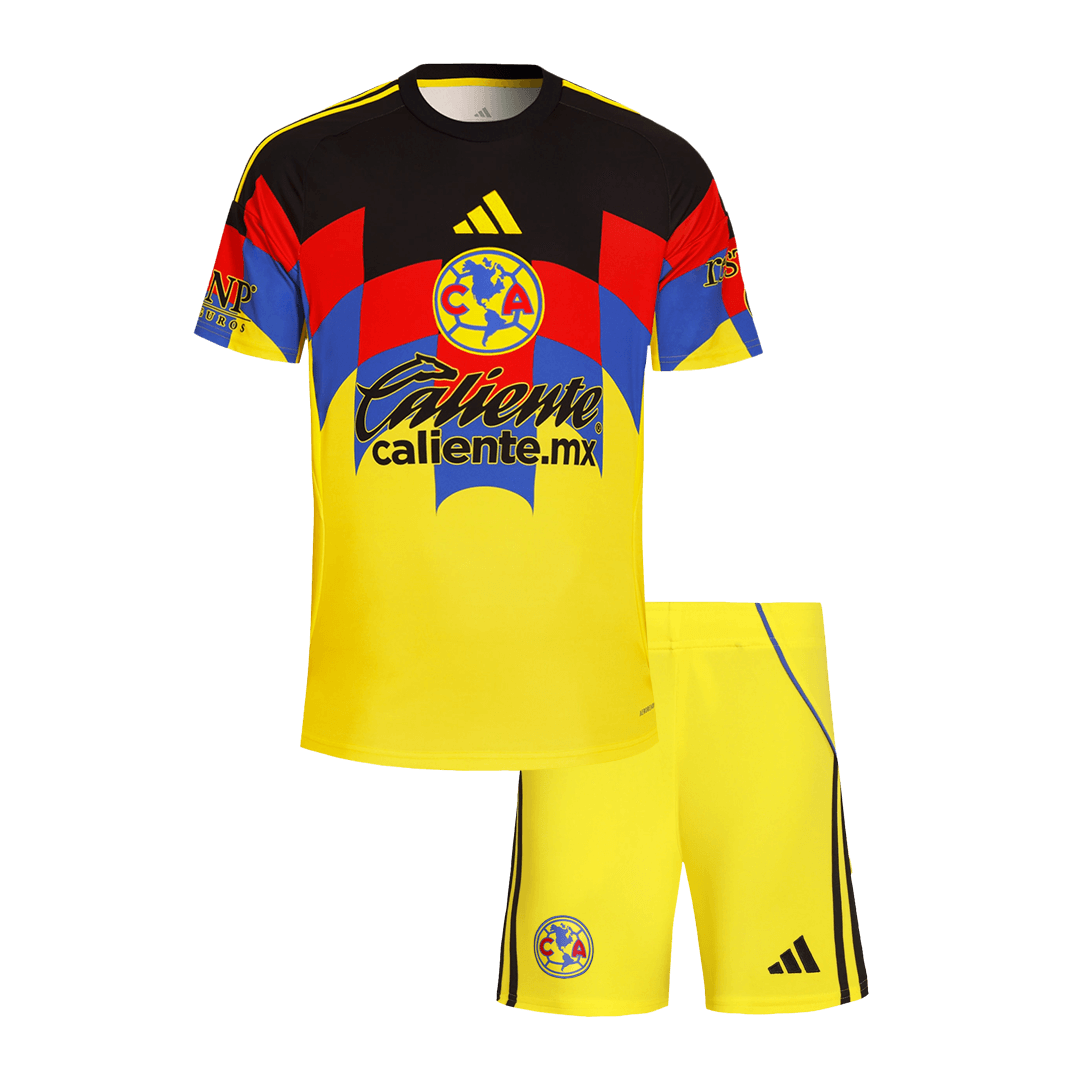 Maillot de football Kid's Club America Domicile (Maillot + Short) 2025/26 Jaune
