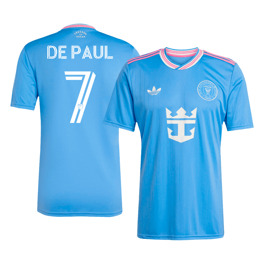 Maillot de football DE PAUL #7 Inter Miami Third extérieur 2025 Bleu