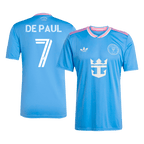 Maillot de football DE PAUL #7 Inter Miami Third extérieur 2025 Bleu