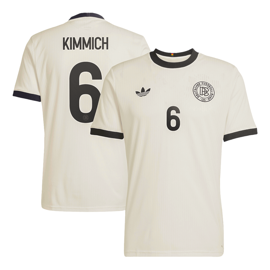 Kits de fútbol KIMMICH #6 Alemania 125.º aniversario camiseta de fútbol 2025 blanco