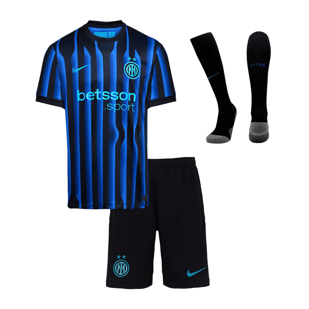 Maillot de football Inter Milan domicile pour enfant (maillot, short, chaussettes) 2025/26