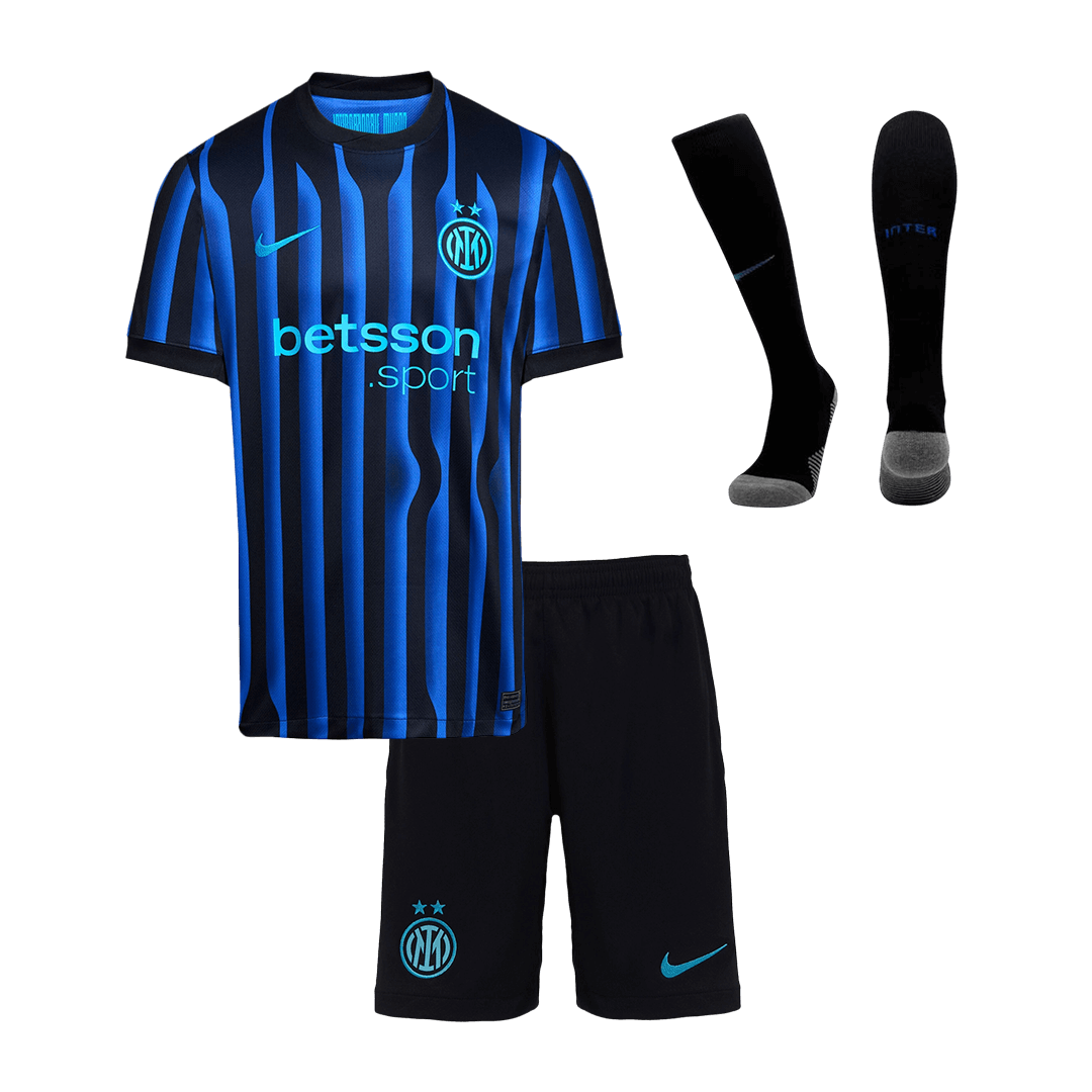 Maillot de football Inter Milan domicile pour enfant (maillot, short, chaussettes) 2025/26