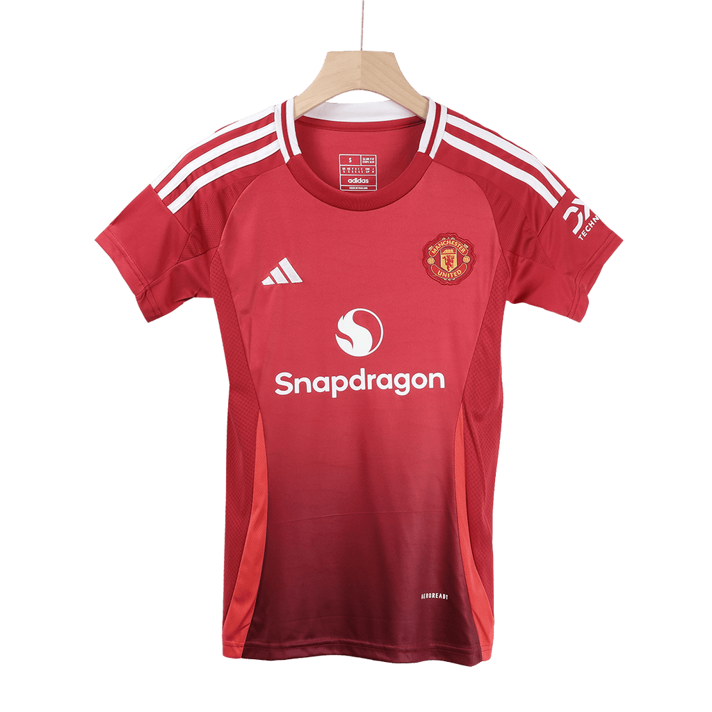 Soccer Kits Women's Manchester United Home Soccer Jersey Shirt 2024/25