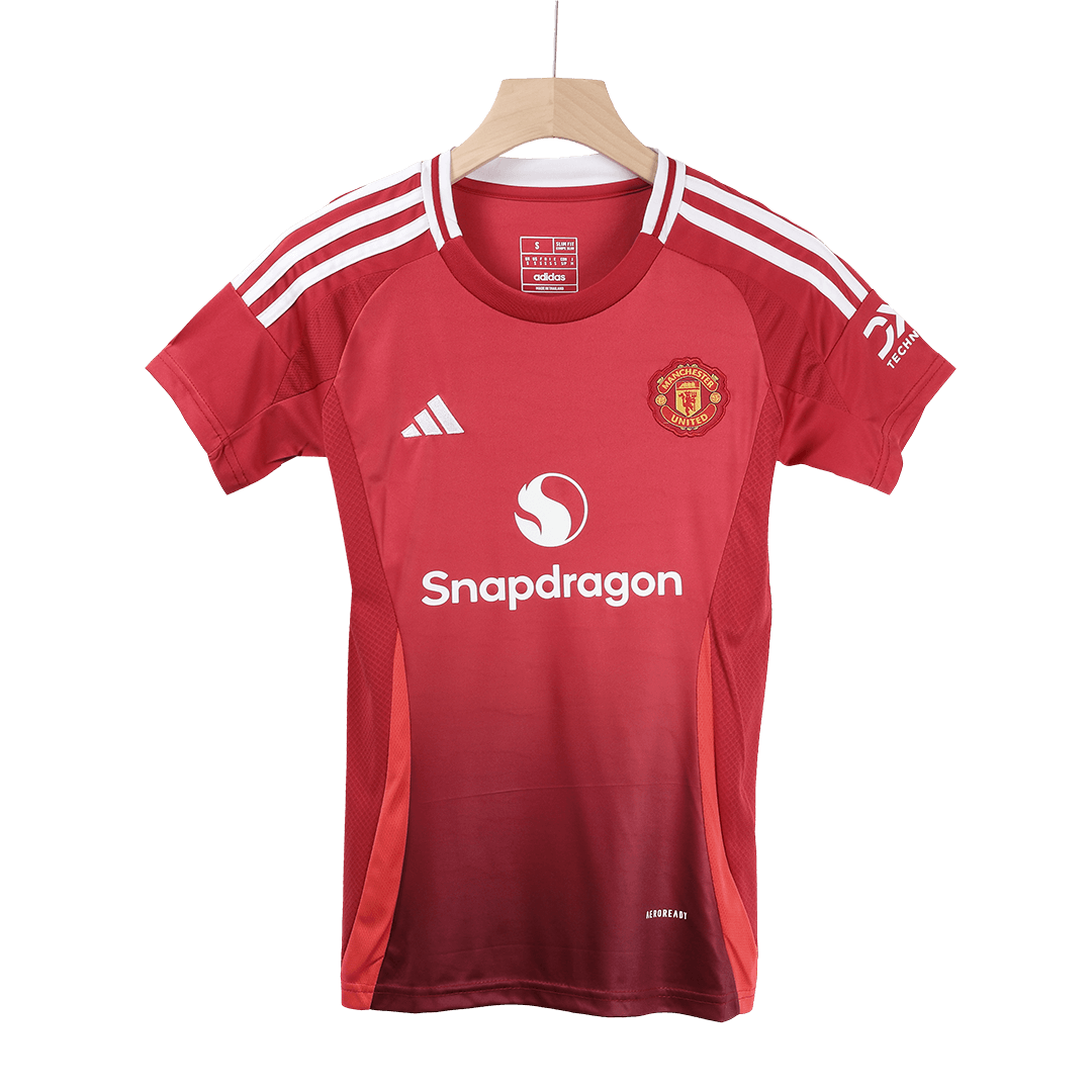 Soccer Kits Women's Manchester United Home Soccer Jersey Shirt 2024/25