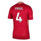 Camiseta de fútbol local VIRGIL #4 del Liverpool 2024/25