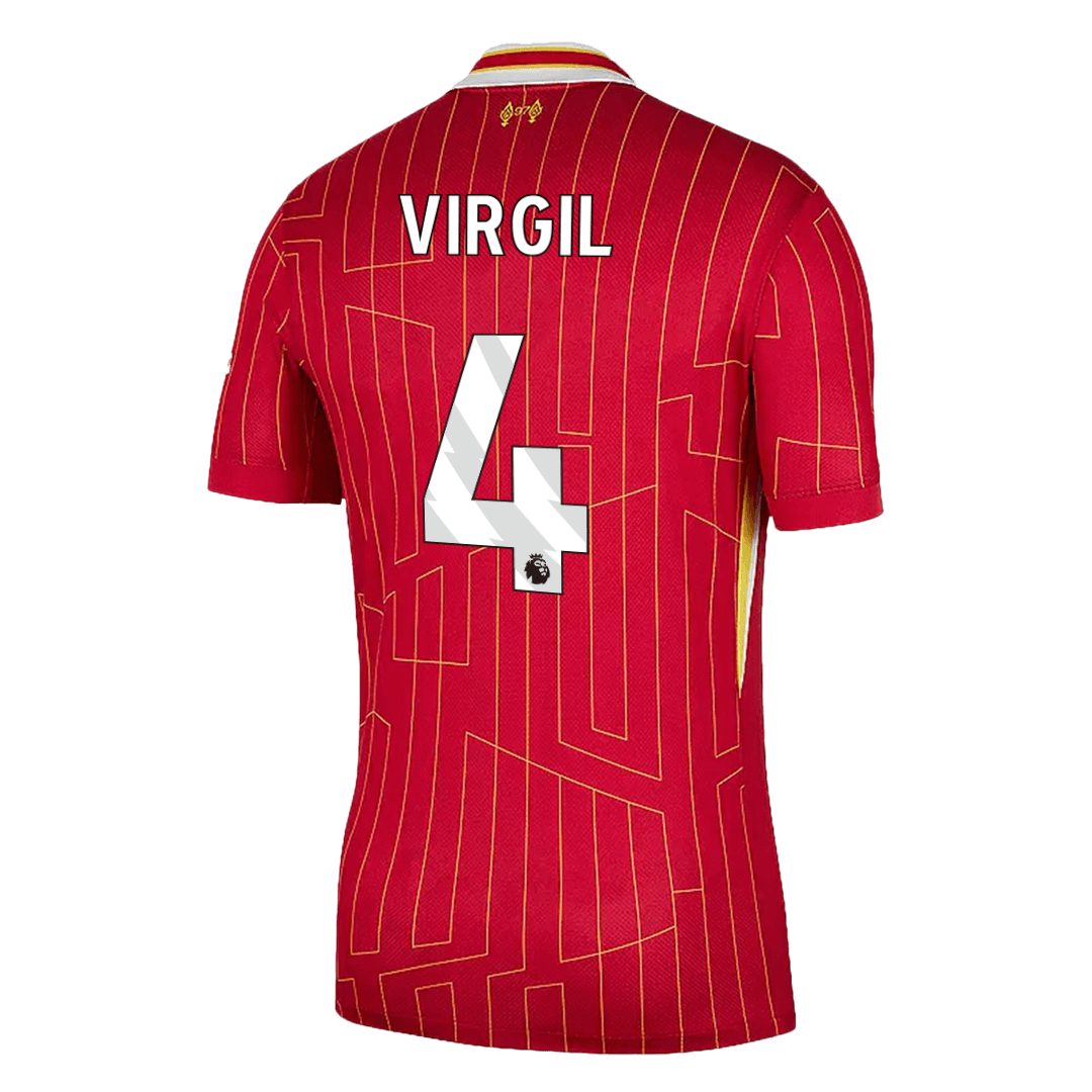 Camiseta de fútbol local VIRGIL #4 del Liverpool 2024/25
