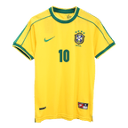 Camiseta de fútbol retro RIVALDO #10 de Brasil 1998 - Copa del Mundo