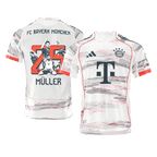 Soccer Kits Authentic MÜLLER Special #25 Bayern Munich Away Soccer Jersey 2025/26 White