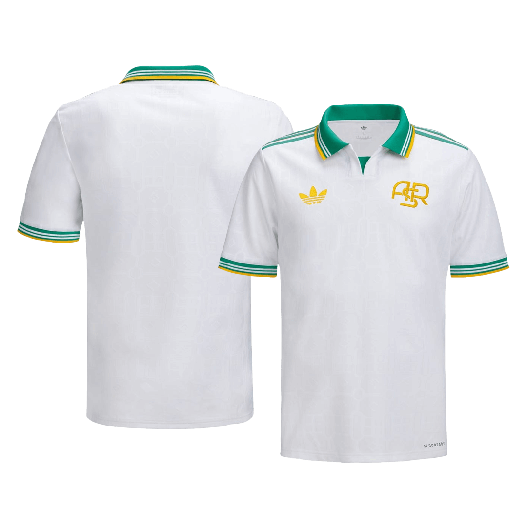 Camiseta de fútbol Roma 2025/26, tercera equipación, visitante, blanca