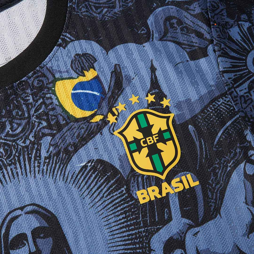 Soccer Kits Authentic Brazil Jesus Soccer Jersey 2024