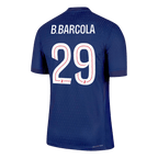 Soccer Kits Authentic  B.BARCOLA #29 PSG Home Soccer Jersey 2025/26 Navy