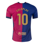 Soccer Kits Authentic COLDPLAY #10 Barcelona Home Soccer Jersey 2024/25 - COLDPLAY