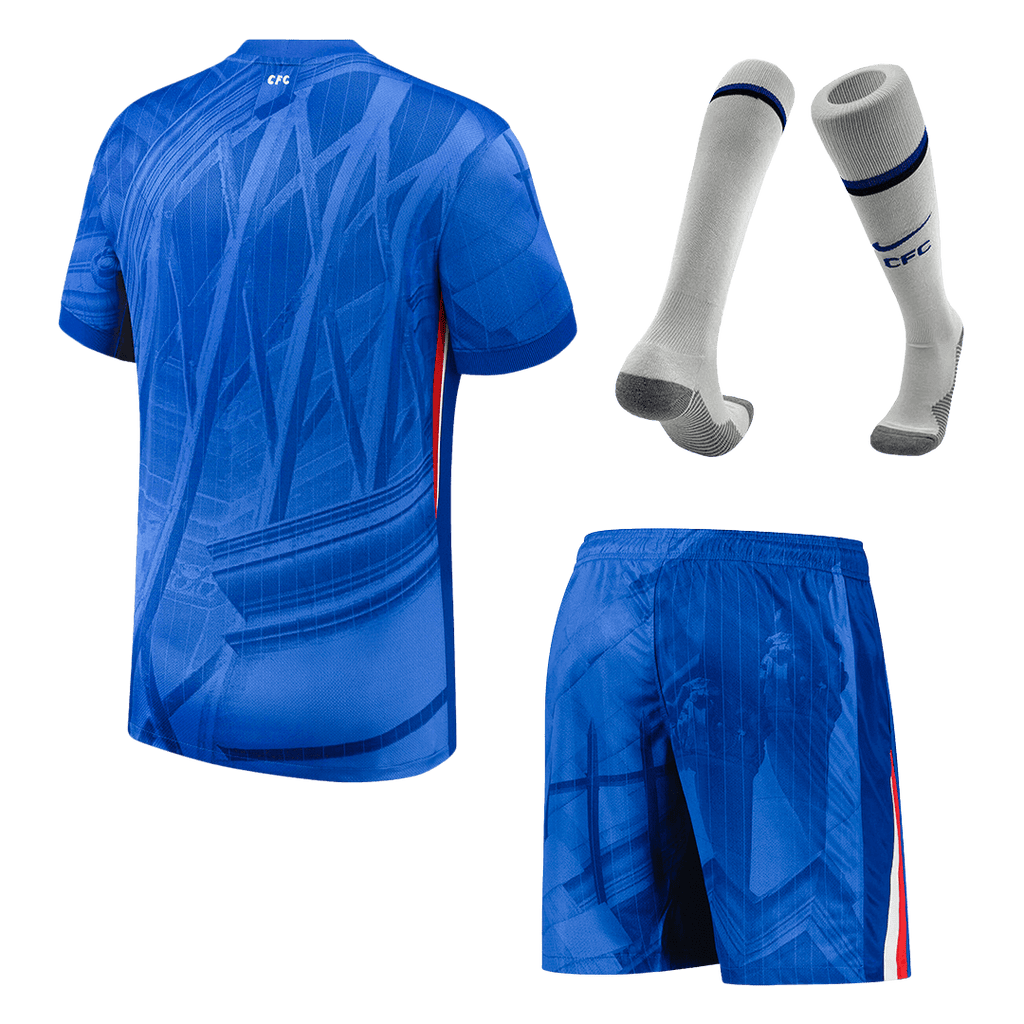 Soccer Kits Chelsea Home Soccer Jersey Kit(Jersey+Shorts+Socks) 2025/26 Blue