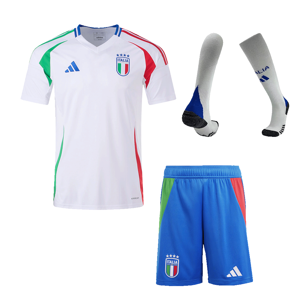 Maillot de football extérieur Italie (maillot + short + chaussettes) Euro 2024