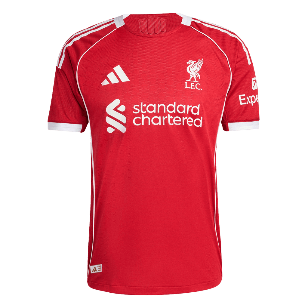 Soccer Kits Authentic M.SALAH #11 Liverpool Home Soccer Jersey 2025/26 Red