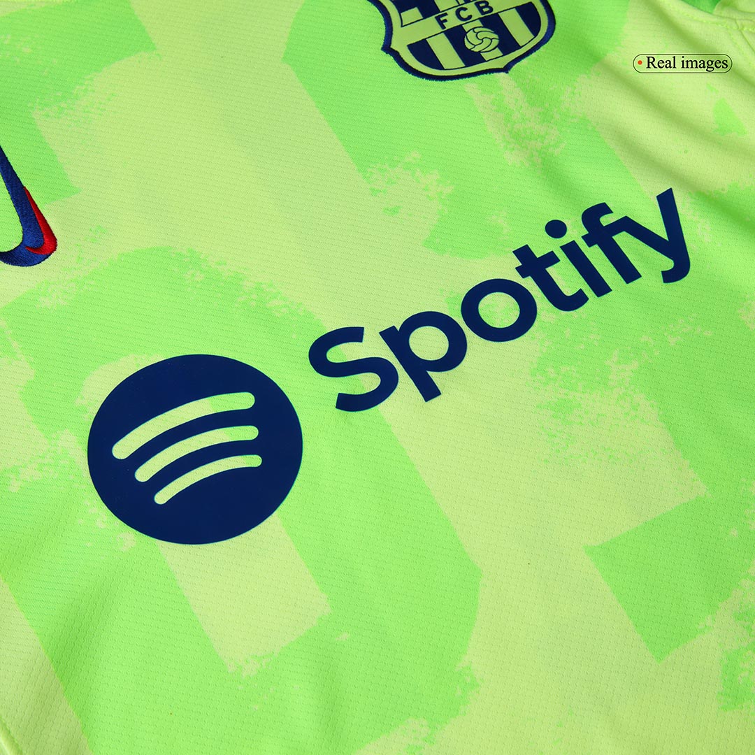 Soccer Kits Barcelona Third Away Soccer Jersey Kit(Jersey+Shorts) 2024/25 - UCL