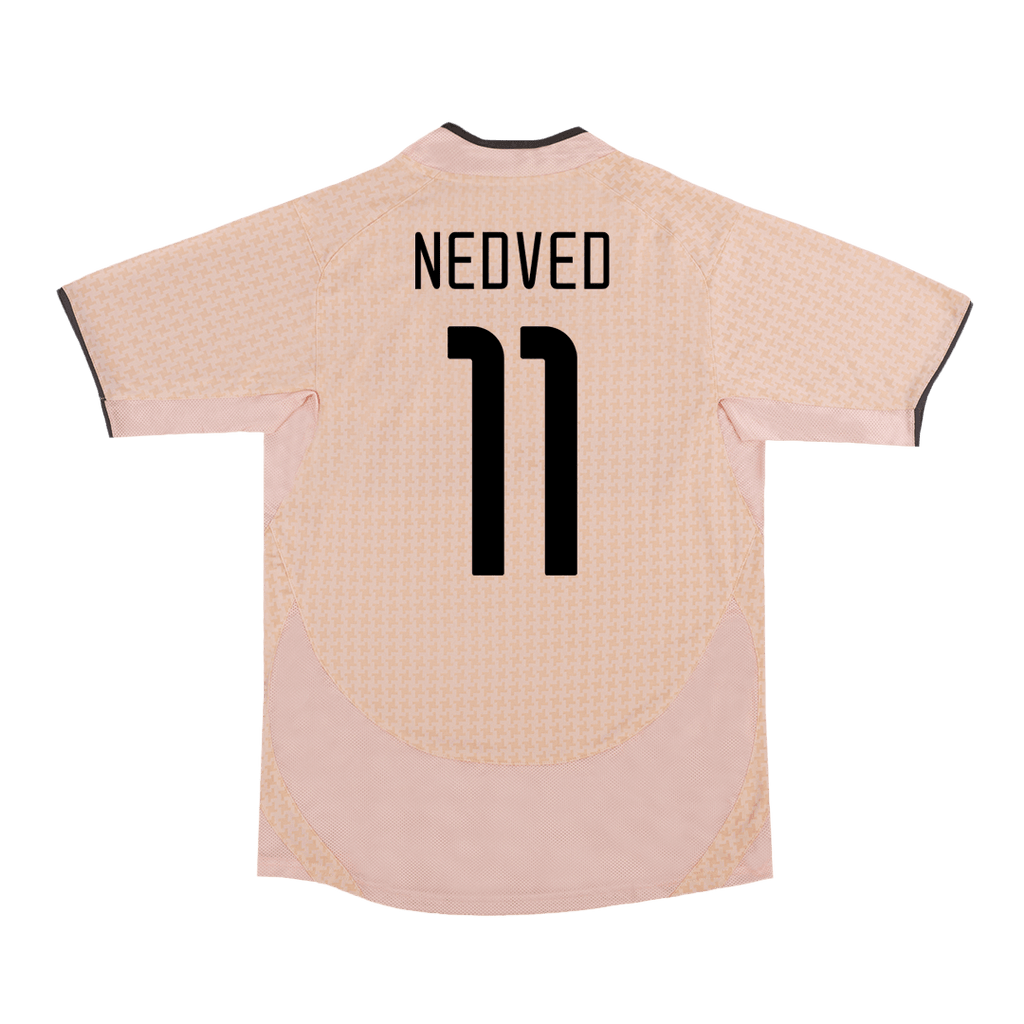 Kits de fútbol Retro NEDVED #11 2003/04 Juventus Camiseta de fútbol de visitante