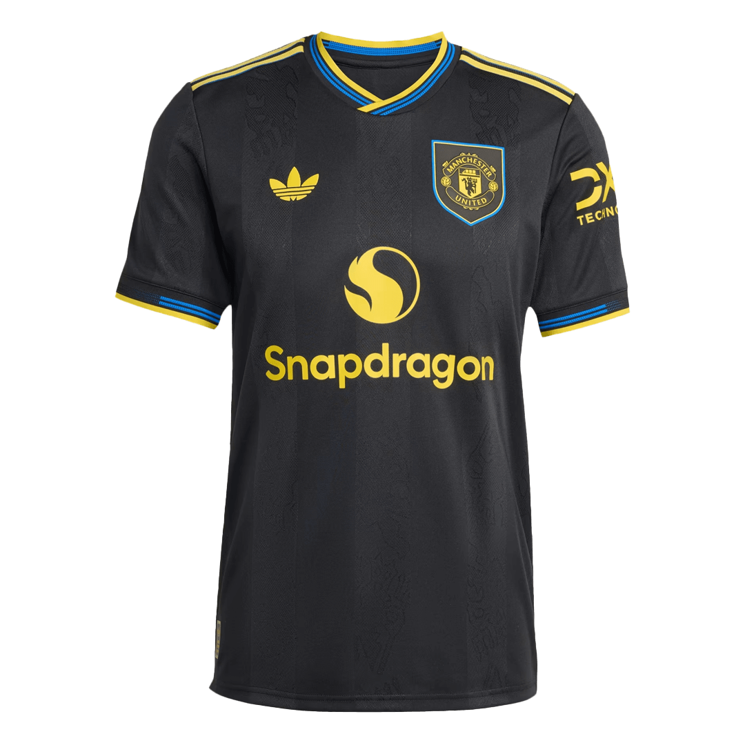 Soccer Kits Authentic Manchester United Third Away Soccer Jersey 2025/26 Black