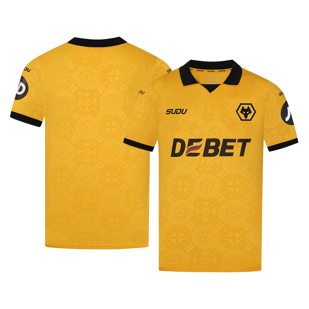Camiseta de fútbol local de los Wolves 2025/26 amarilla