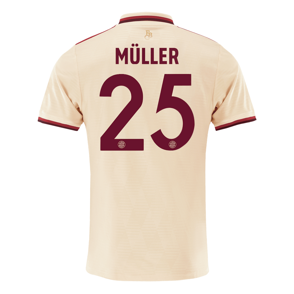 Maillot de football extérieur Bayern Munich 3e division MÜLLER #25 2024/25