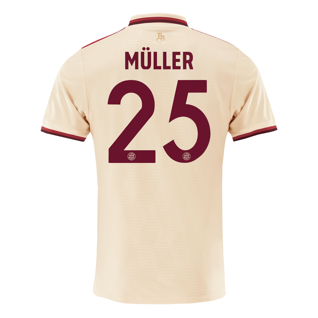Maillot de football extérieur Bayern Munich 3e division MÜLLER #25 2024/25