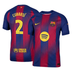 Soccer Kits Authentic CUBARSÍ #2 Barcelona Home Soccer Jersey 2025/26 Red&Blue - UCL
