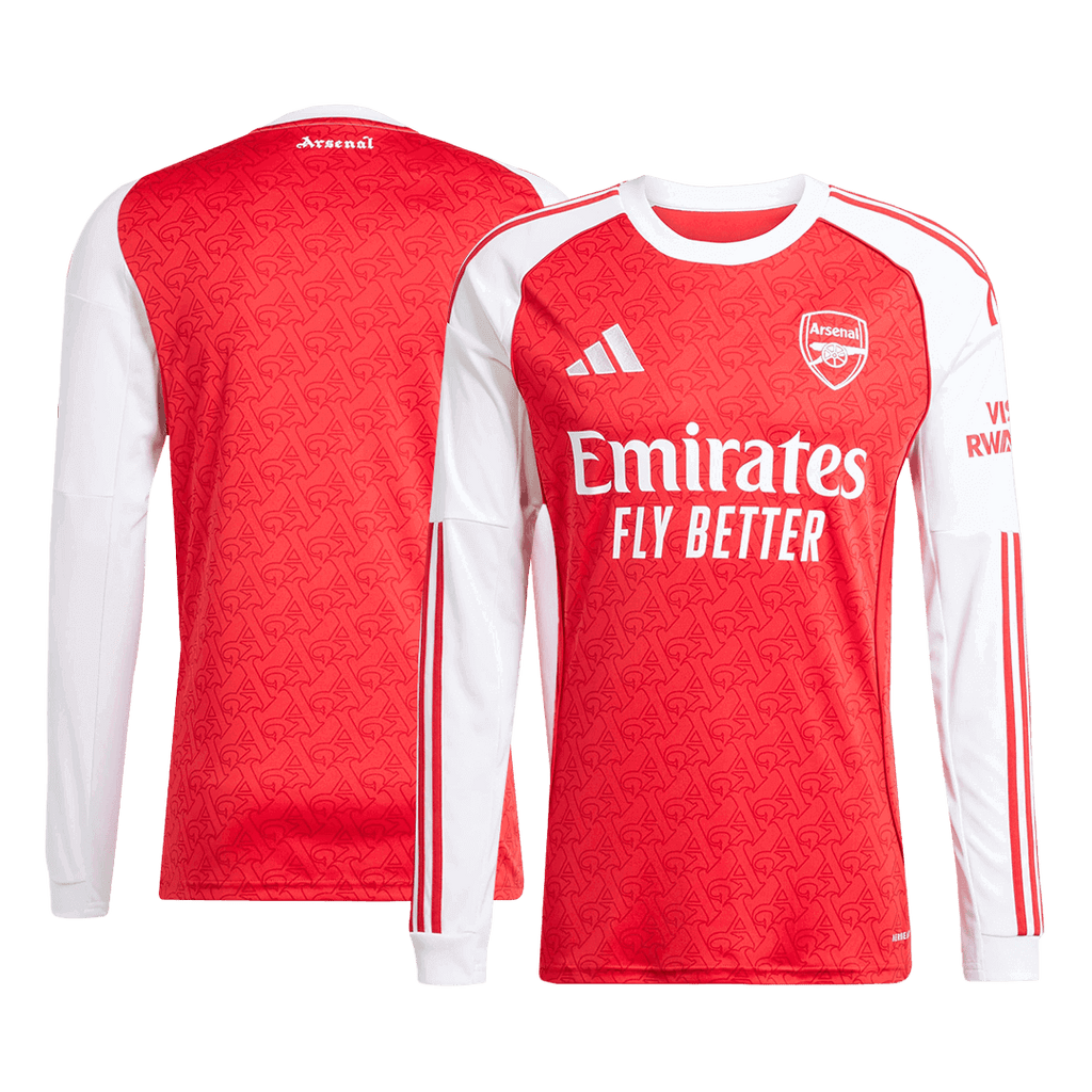 Soccer Kits Arsenal Home Long Sleeve Soccer Jersey 2025/26 Red