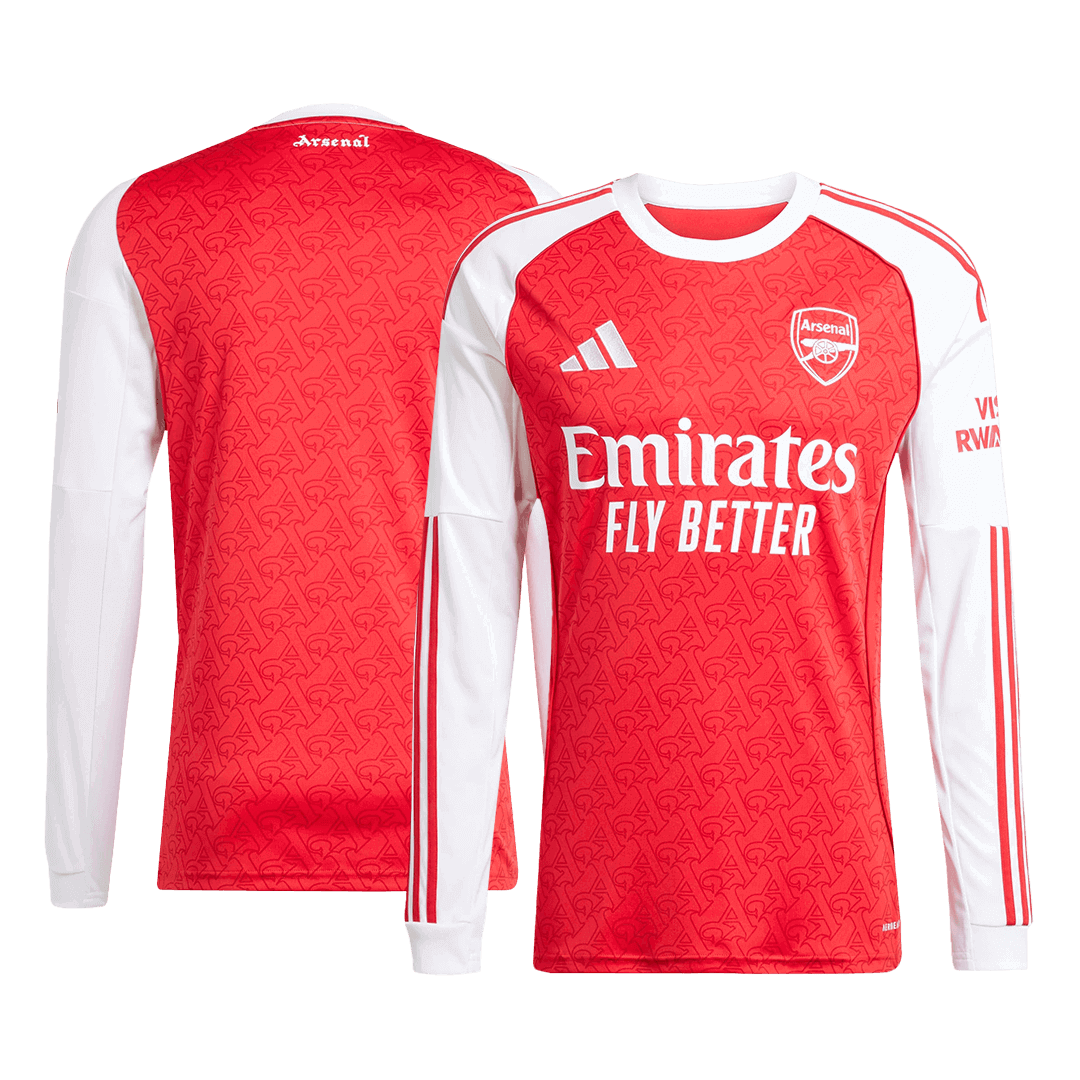 Soccer Kits Arsenal Home Long Sleeve Soccer Jersey 2025/26 Red