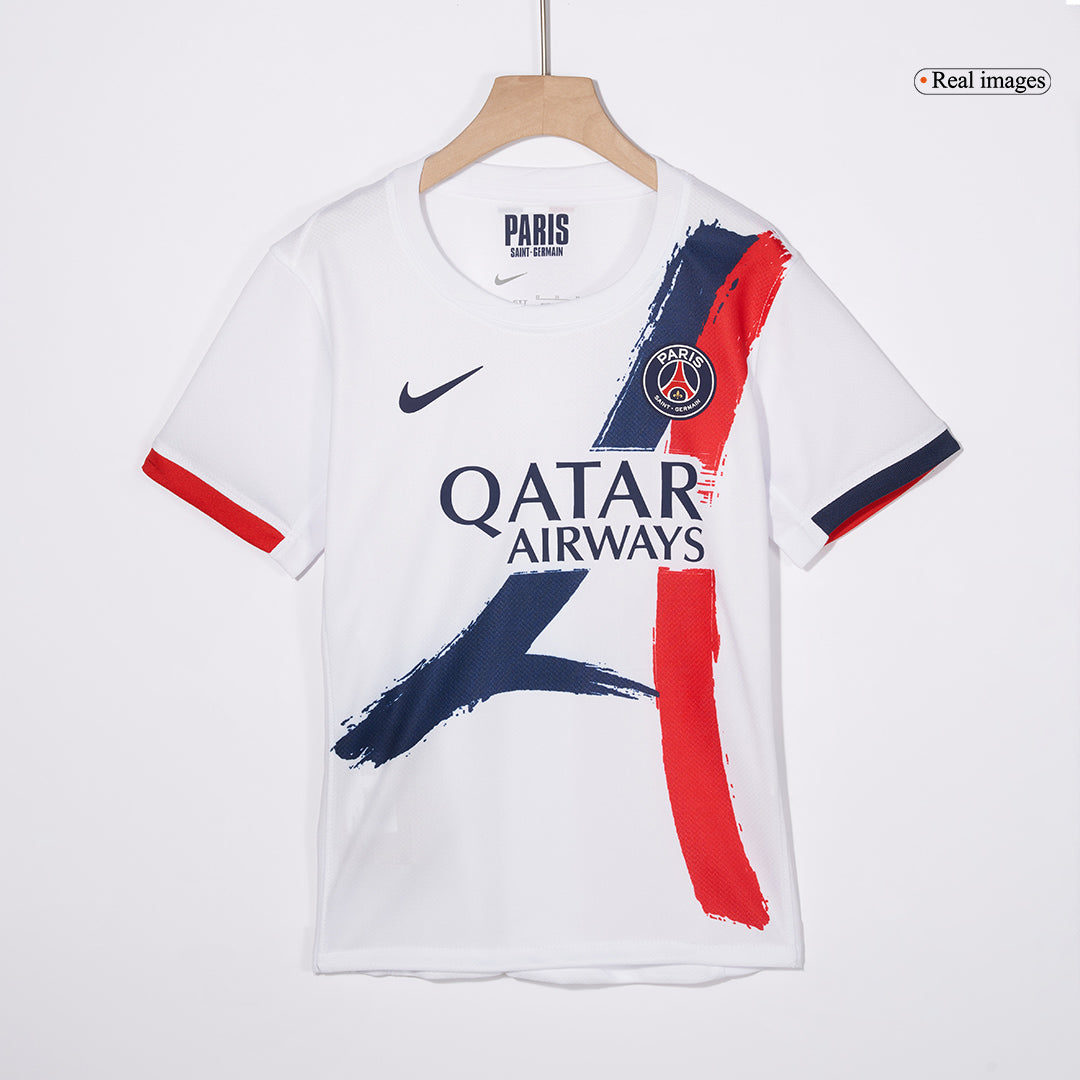 Maillot de football extérieur PSG pour enfant (maillot + short) 2024/25