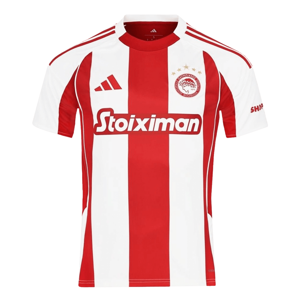 Maillot de football Olympiacos Domicile 2025/26 Rouge et Blanc