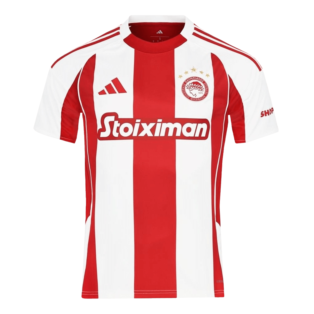 Maillot de football Olympiacos Domicile 2025/26 Rouge et Blanc