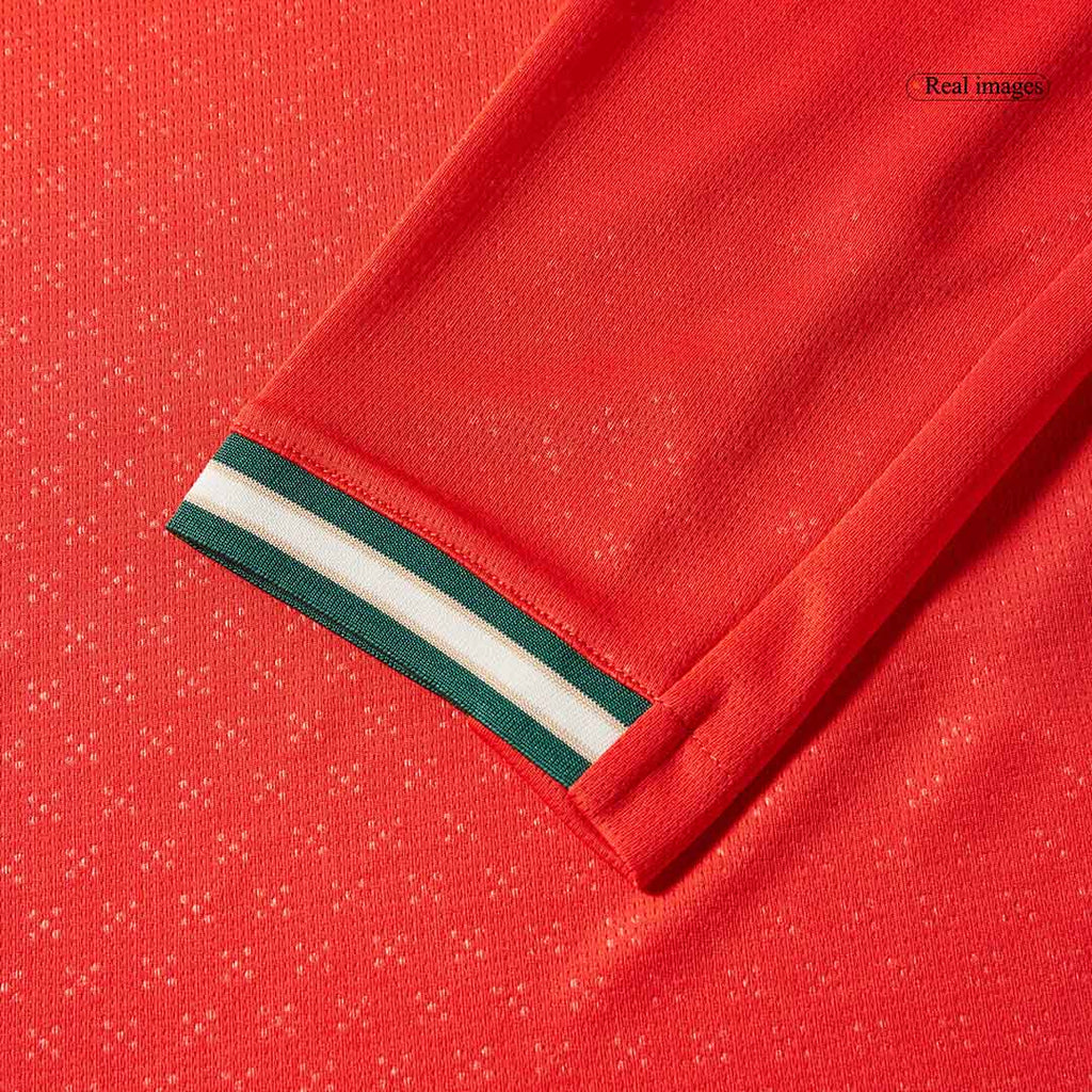 Kits de fútbol RONALDO #7 Portugal Home Camiseta de fútbol de manga larga 2025 Rojo