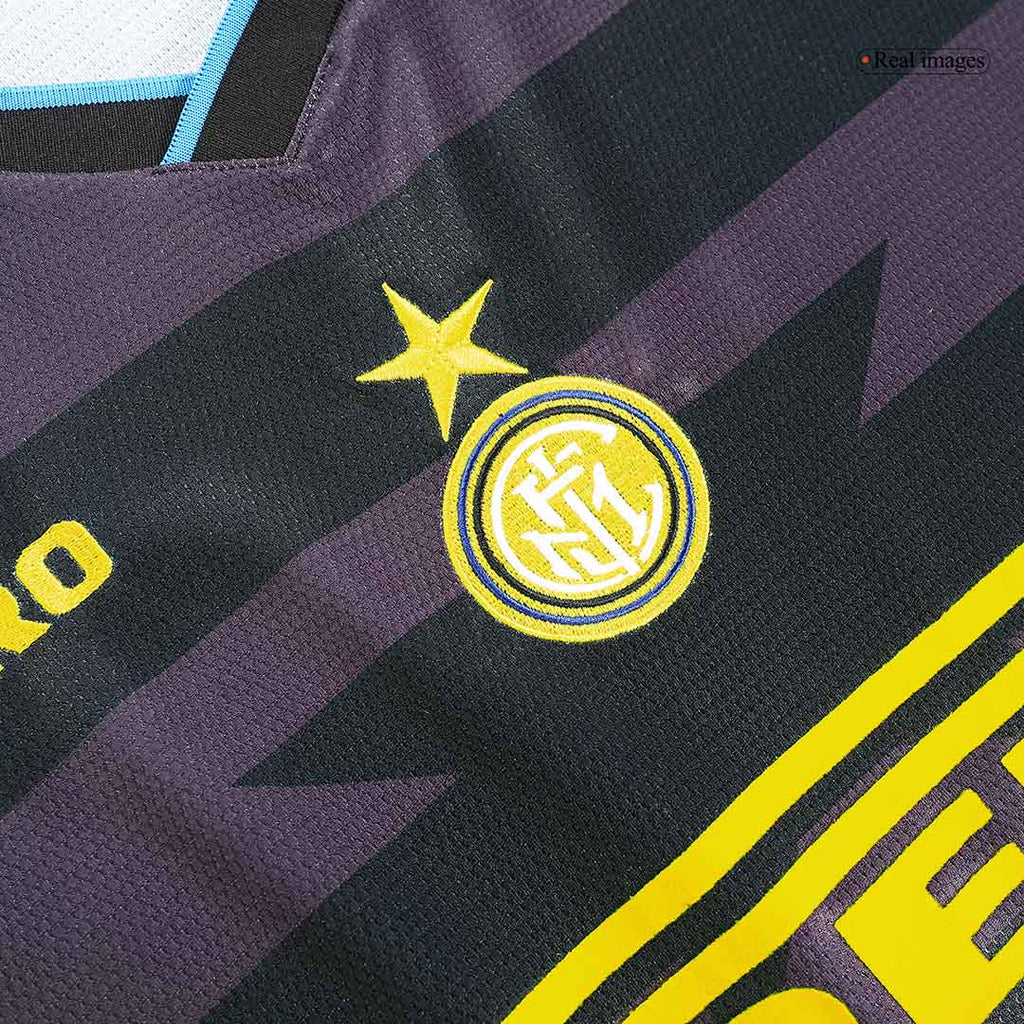 Camiseta de fútbol retro de visitante del Inter de Milán 1997/98