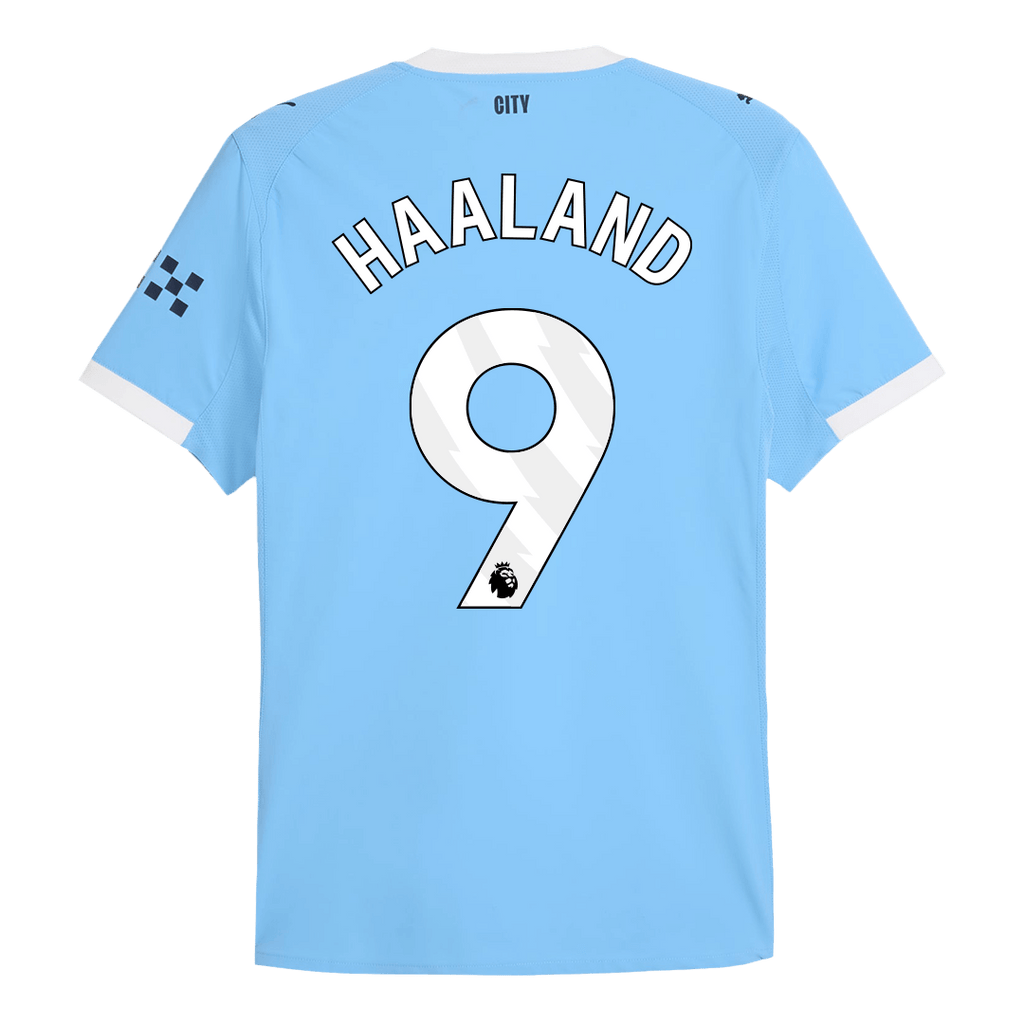 Soccer Kits Authentic HAALAND #9 Manchester City Home Soccer Jersey 2025/26 Blue