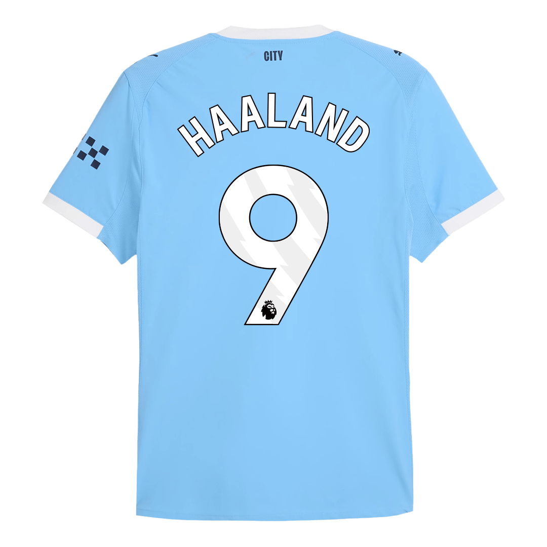 Soccer Kits Authentic HAALAND #9 Manchester City Home Soccer Jersey 2025/26 Blue