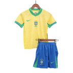 Kits de fútbol para niños: camiseta local de Brasil (camiseta, pantalones cortos y calcetines) para la Copa América 2024