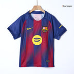 Maillot de football domicile Barcelone pour enfant (maillot, short, chaussettes) 2025/26 rouge et bleu