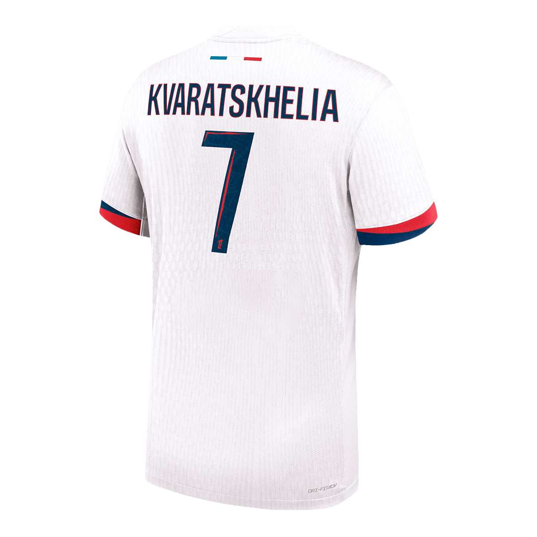 Soccer Kits Authentic  KVARATSKHELIA #7 PSG Away Soccer Jersey 2024/25 White