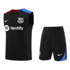 Soccer Kits Barcelona Pre-Match Soccer Jersey Vest Kit(Jersey+Shorts) 2024/25