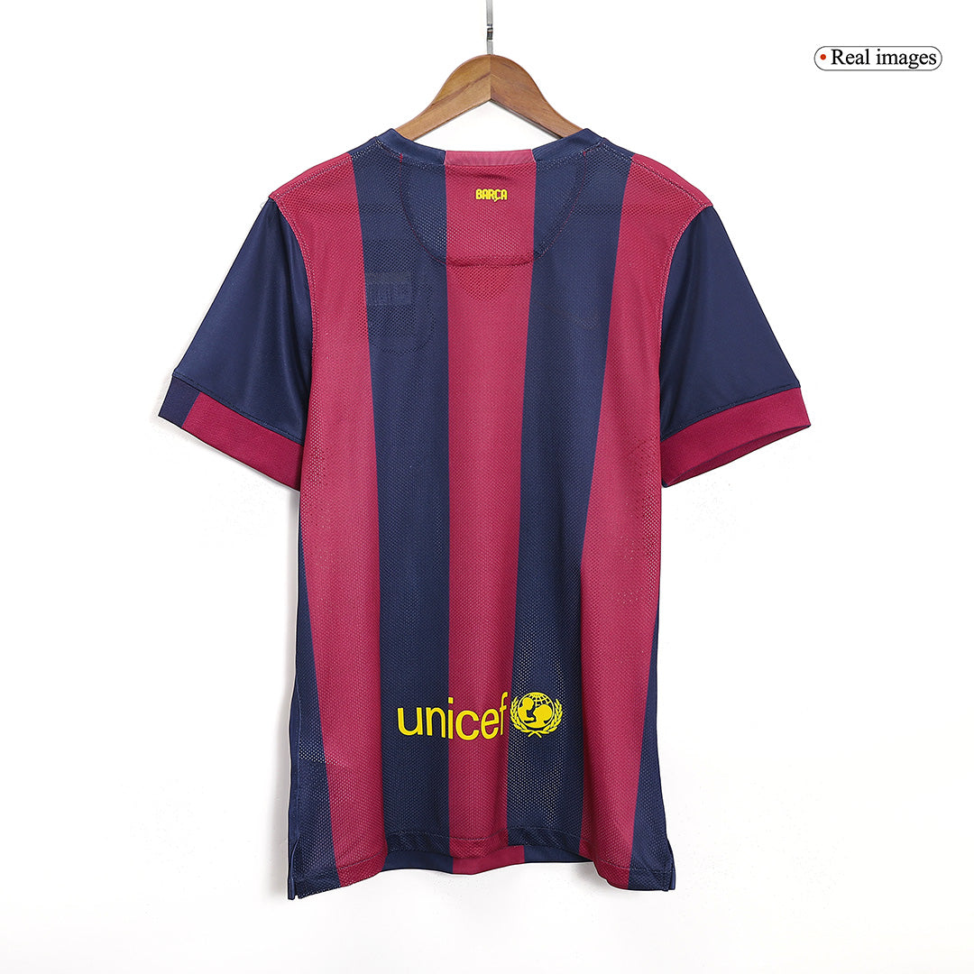 Camiseta de fútbol retro del Barcelona 2014/15