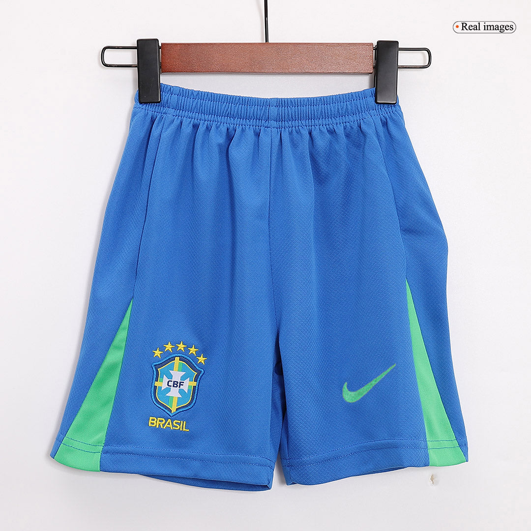 Maillot de football domicile Brésil pour enfant (maillot + short) Copa America 2024
