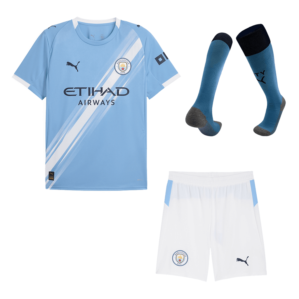 Maillot de football Manchester City Domicile (Maillot + Short + Chaussettes) 2025/26 Bleu