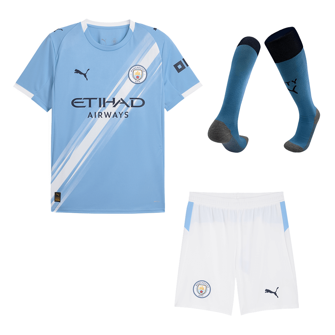 Maillot de football Manchester City Domicile (Maillot + Short + Chaussettes) 2025/26 Bleu