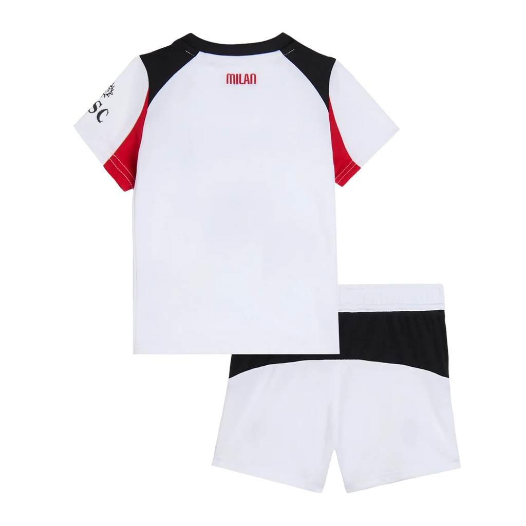 Maillot de football extérieur AC Milan pour enfant (maillot + short) 2025/26