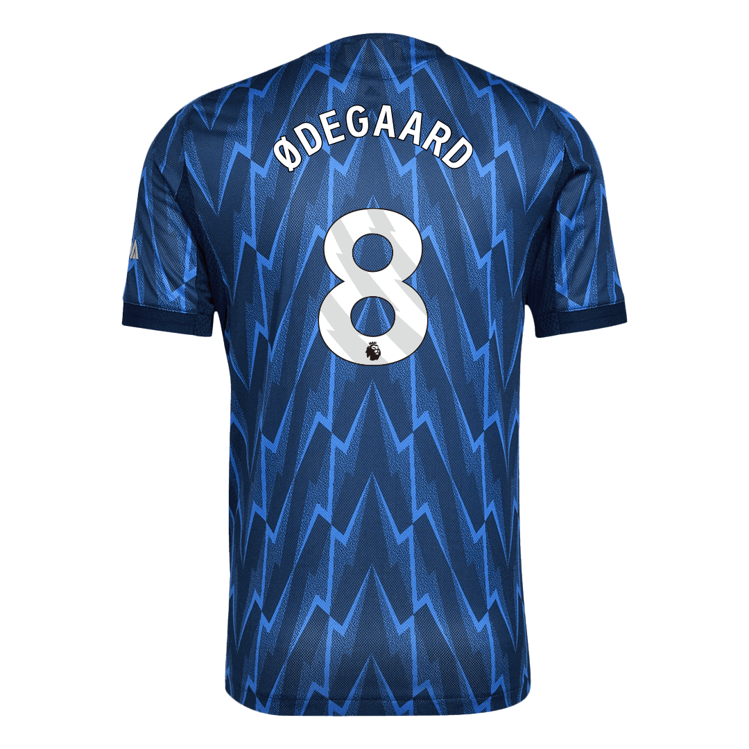 Soccer Kits ØDEGAARD #8 Authentic Arsenal Away Soccer Jersey 2025/26 Blue