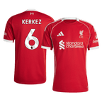 Maillot de football KERKEZ #6 Liverpool Domicile 2025/26 Rouge