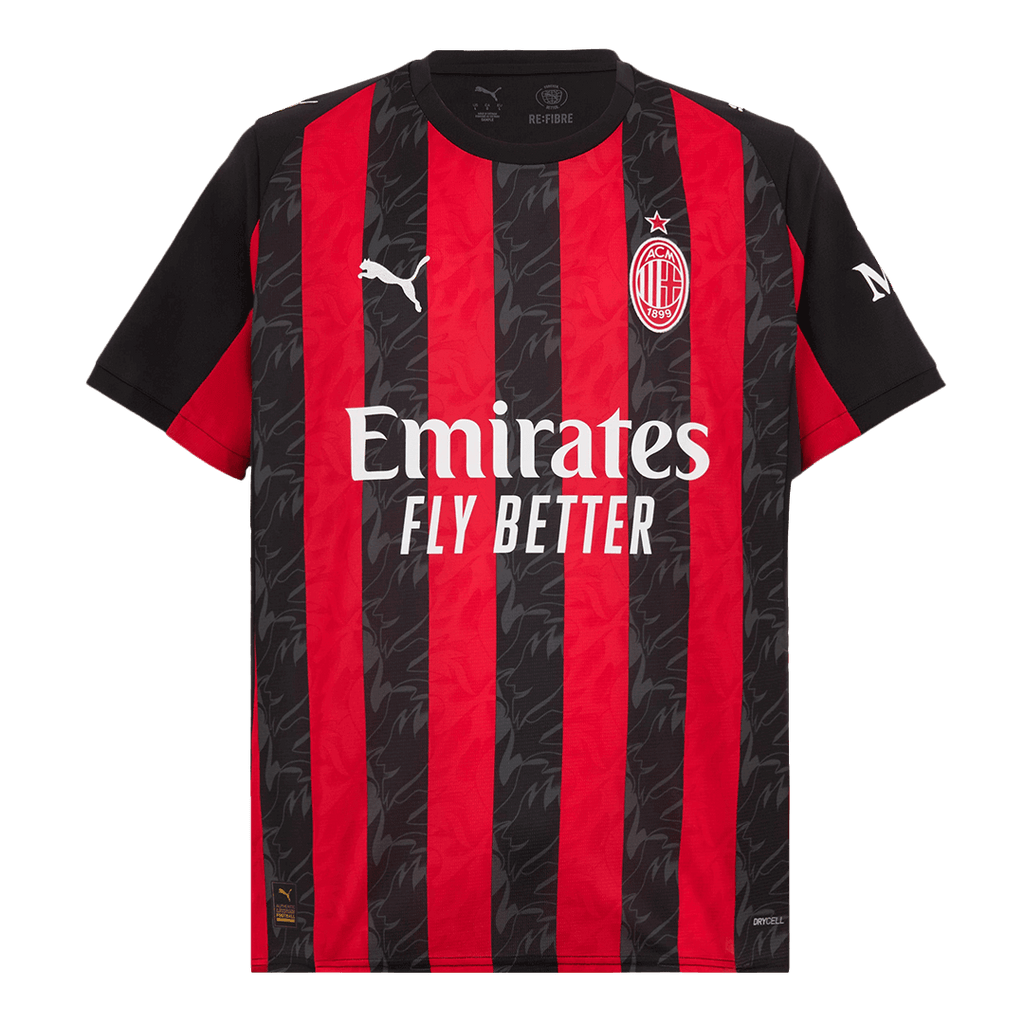 Maillot de football MODRIĆ #14 AC Milan Domicile 2025/26 Rouge et Noir